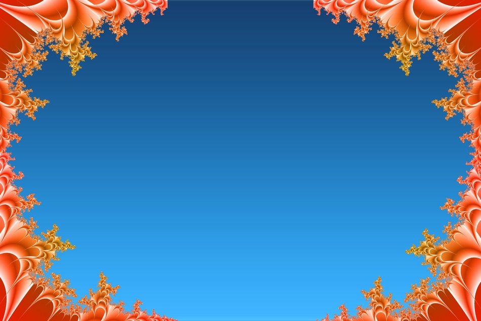 frame picture fractal flora