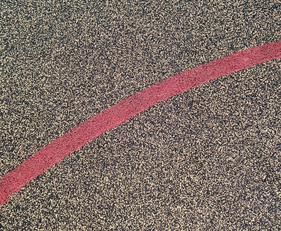 line red rossa path sign furrow