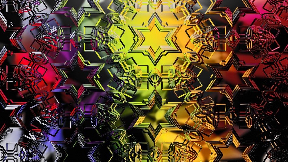 background star abstract colorful