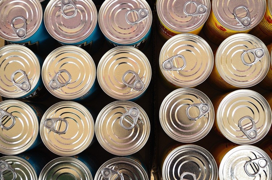 cans background lids packaging