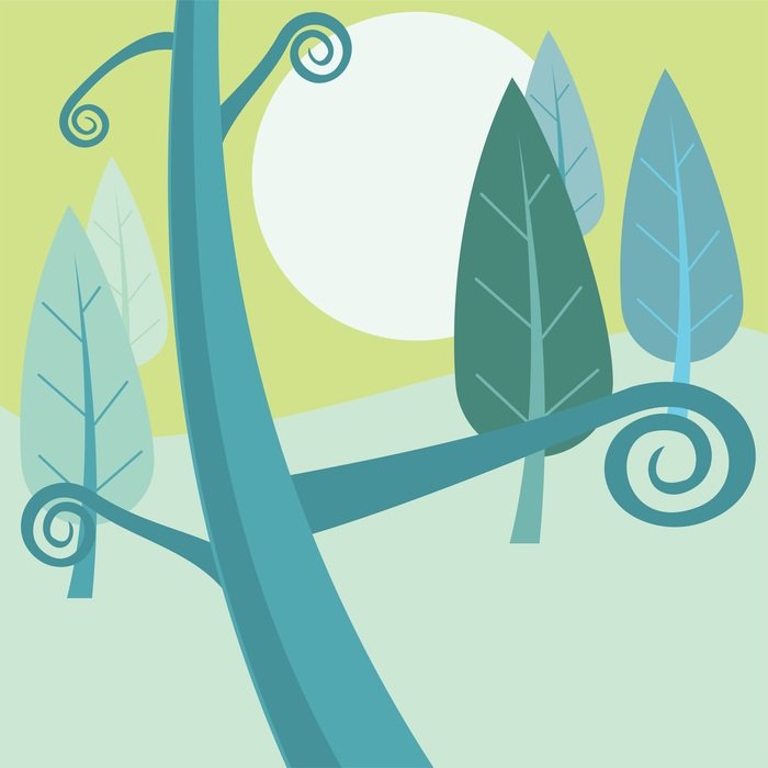 abstract background blue branch