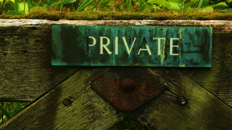 private background wood gate land
