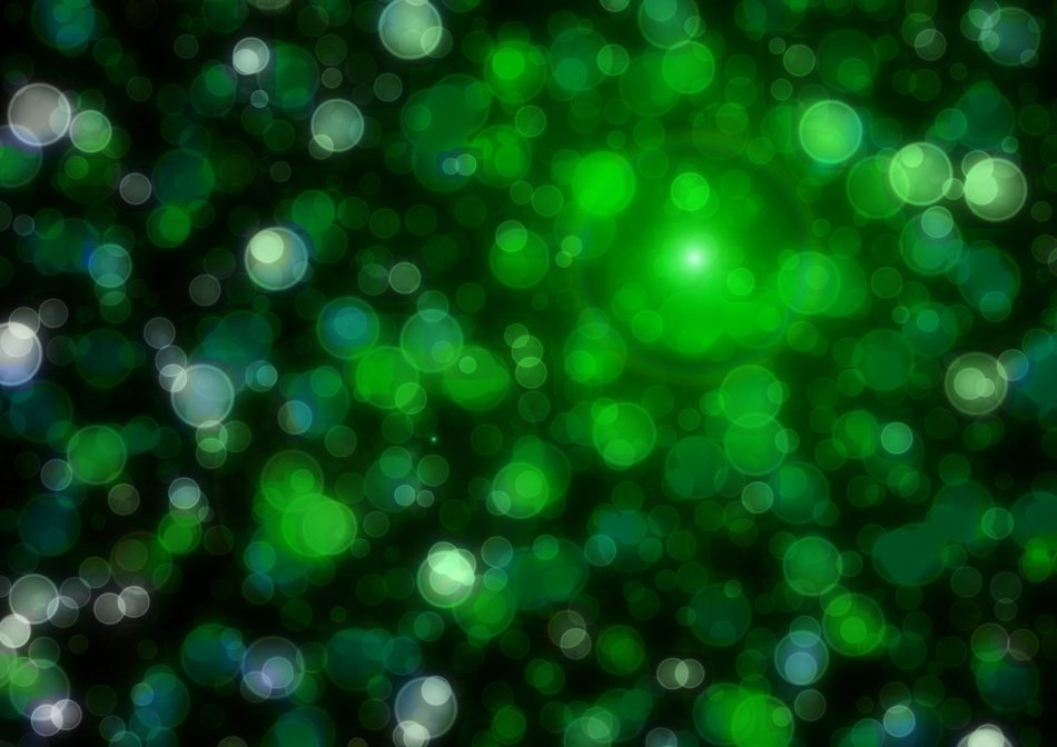points green background bokeh
