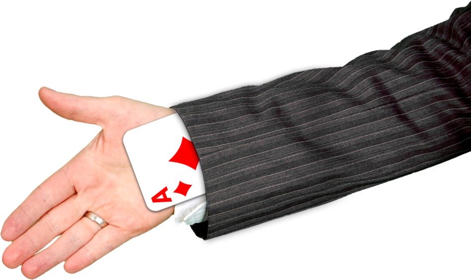 hand playing card ace diamonds