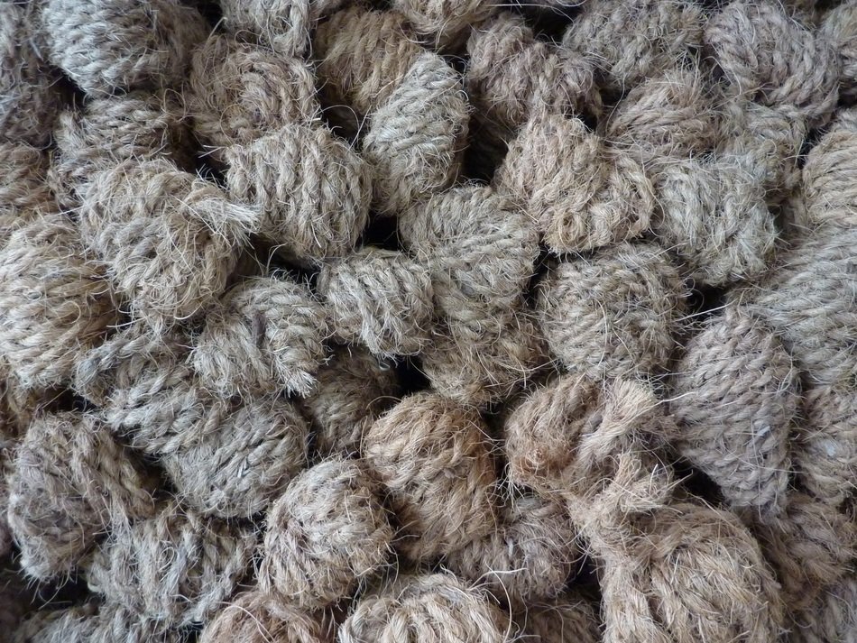 ropes hemp wrapped stack texture
