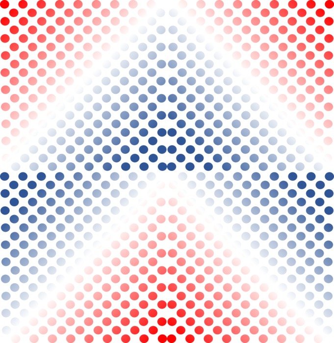 dots pointillism abstract chevron