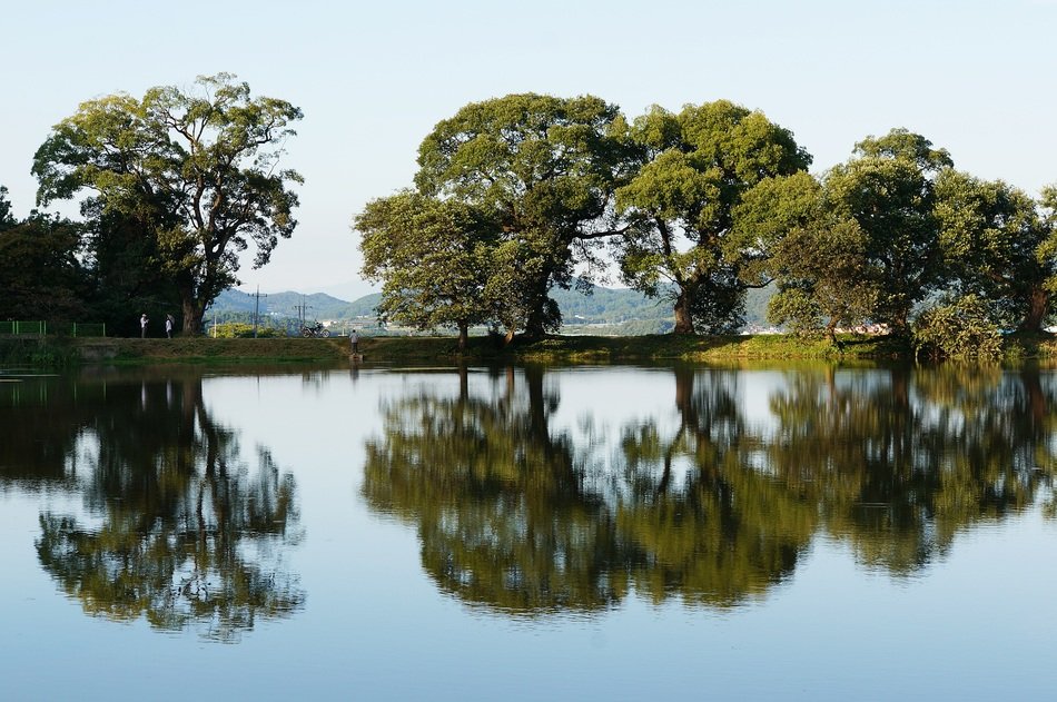 reservoir pond reflect wallpapers