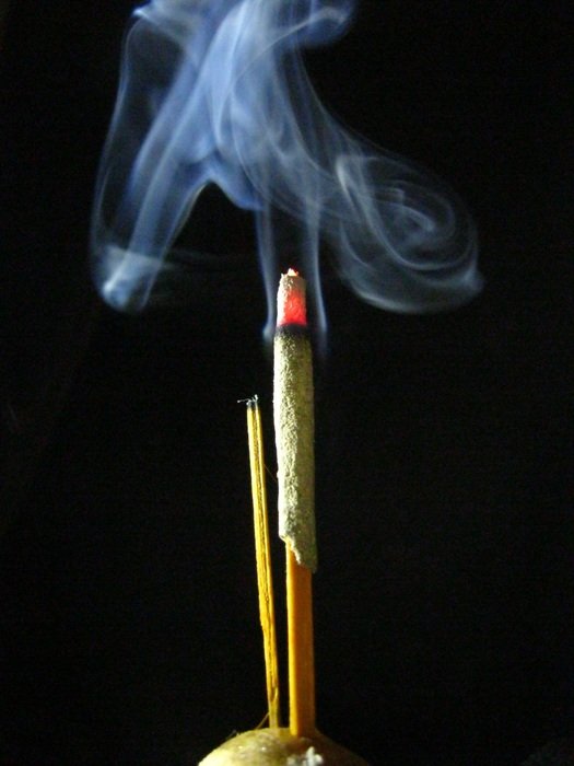 smoke background prayer aroma