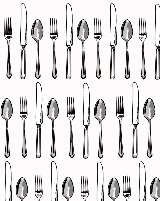 fork spoon knife knives clip art