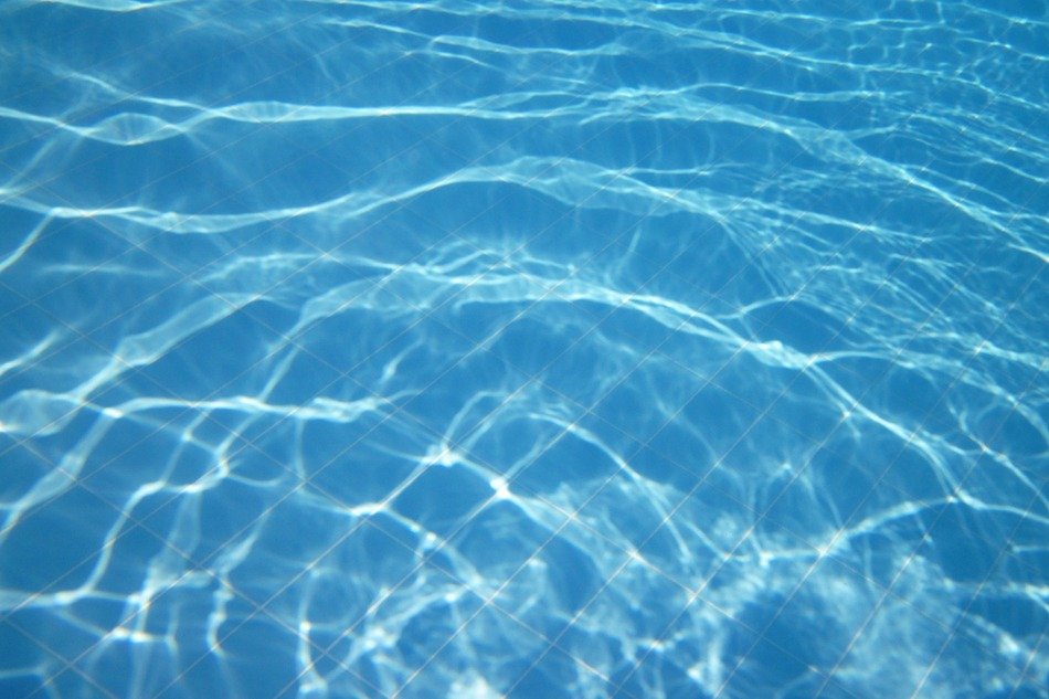 background with blue pool water