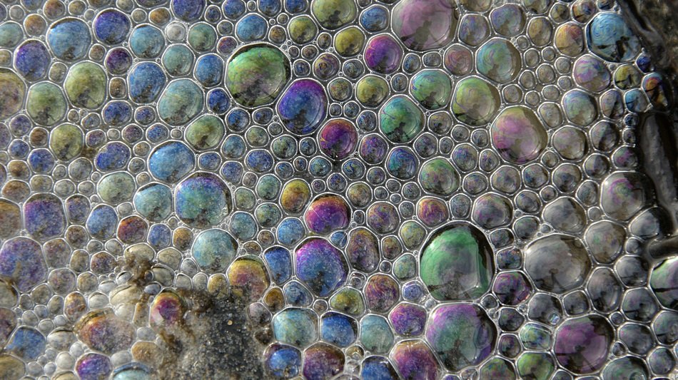 foam bubble sea beach background