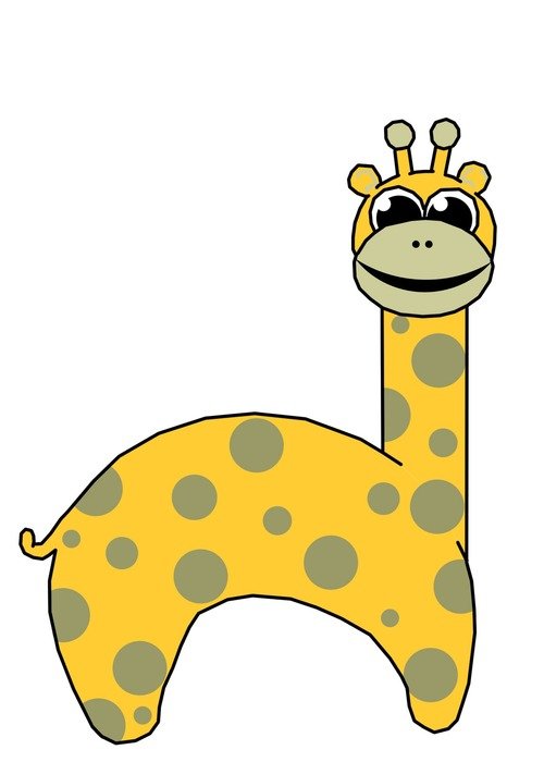 giraffe spots clip arts children