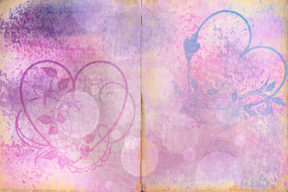 heart painting background creative