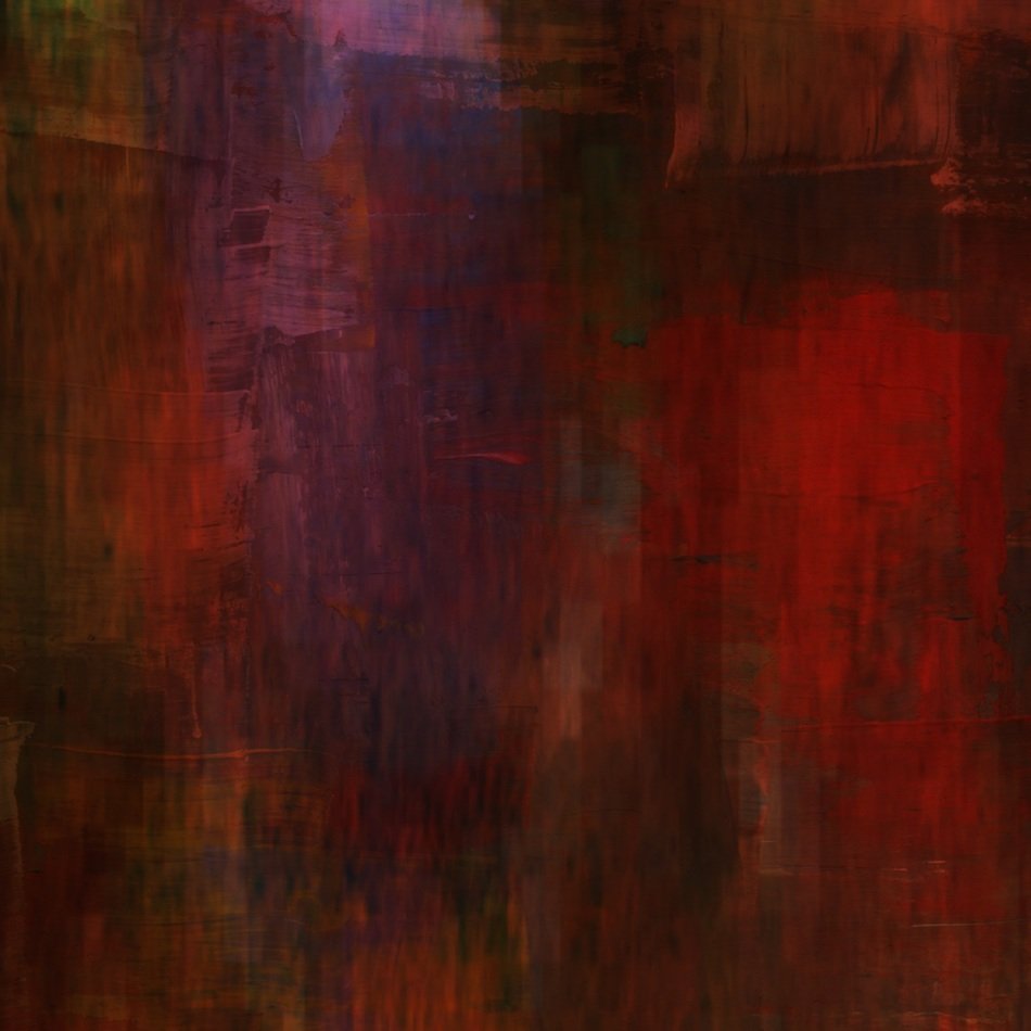 painting modern art red