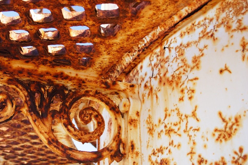 aged corrosion corrosive damaged