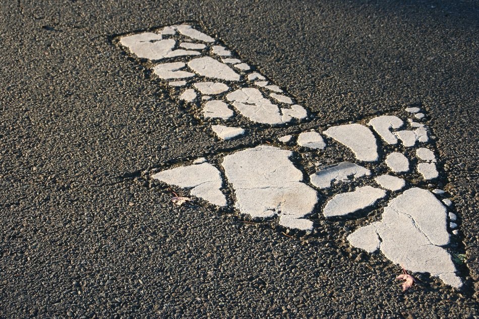 cement arrow texture symbol way