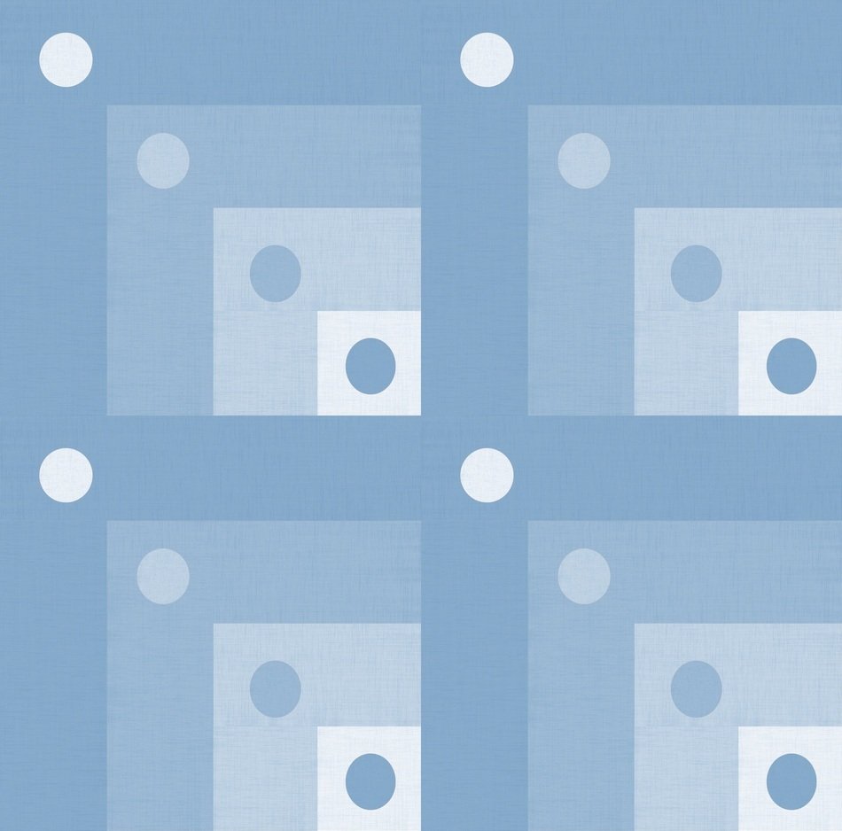 blue shades fabric geometric