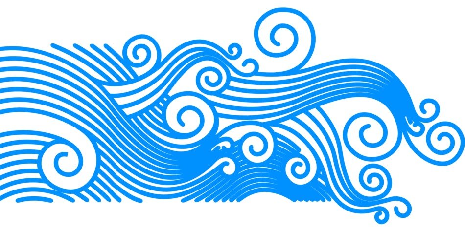 waves wave pattern summer glyph