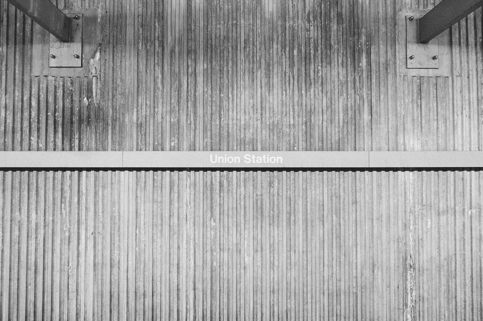 union station black and white floor