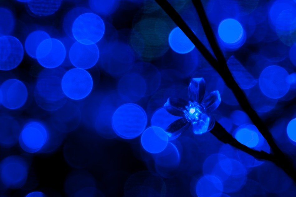 background blue bulb christmas