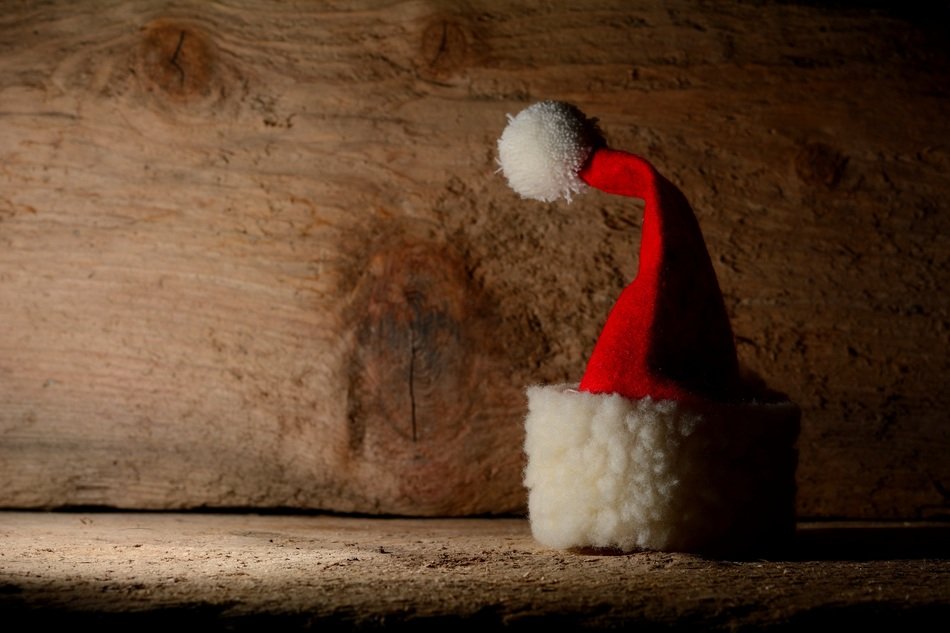 santa hat nicholas fabric cap