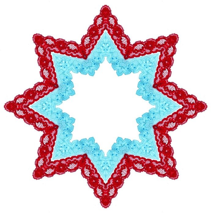 background white lace ribbon red