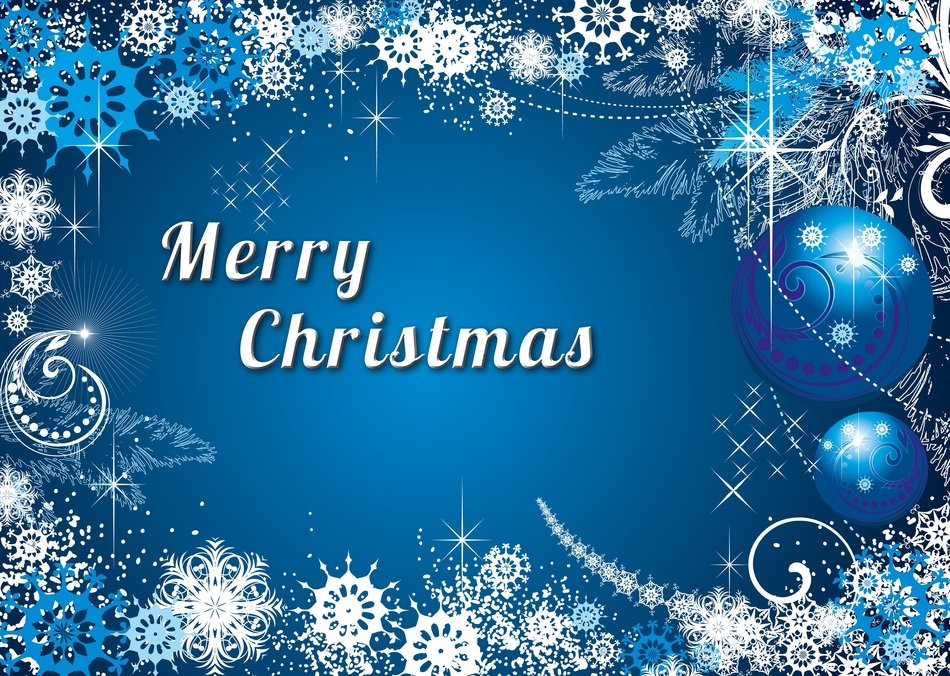 christmas star white blue