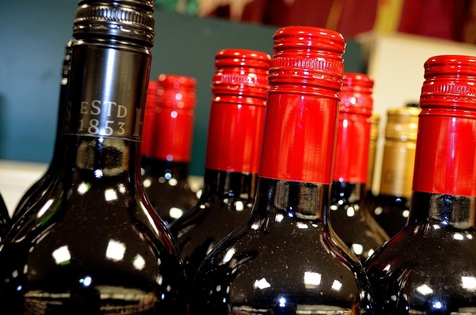 bottles wine beverage background