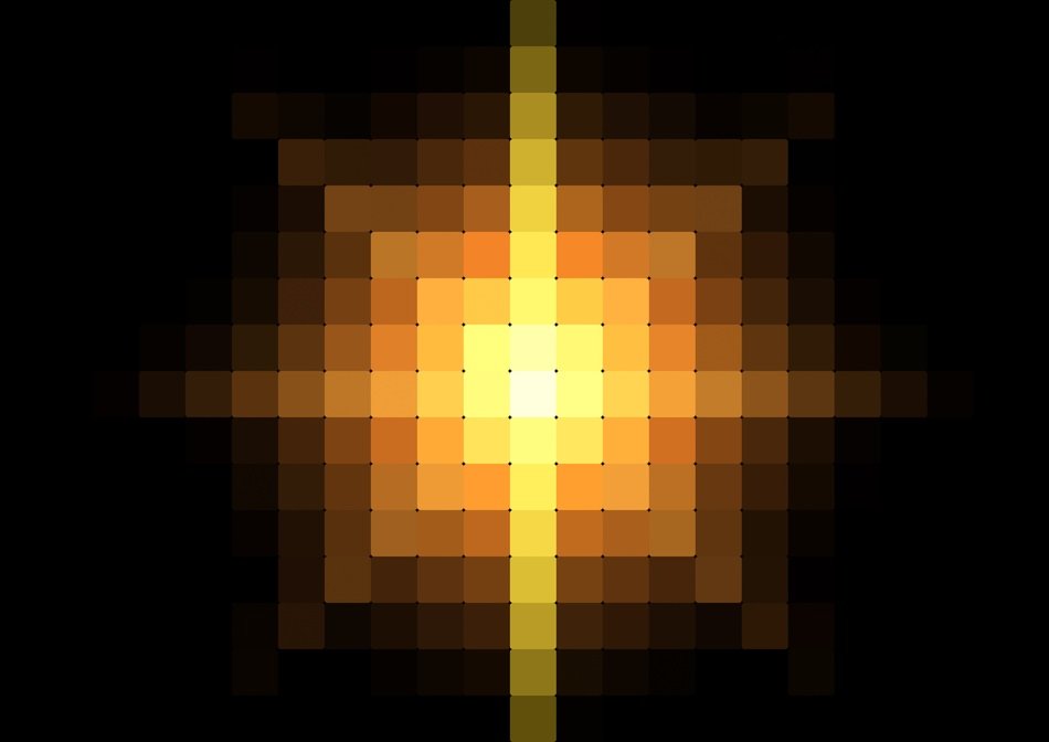 center pixel light background