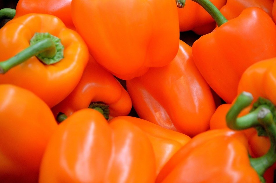 pepper orange food vegetables