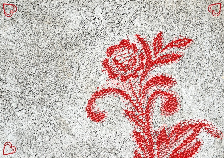 background flower plant herzchen
