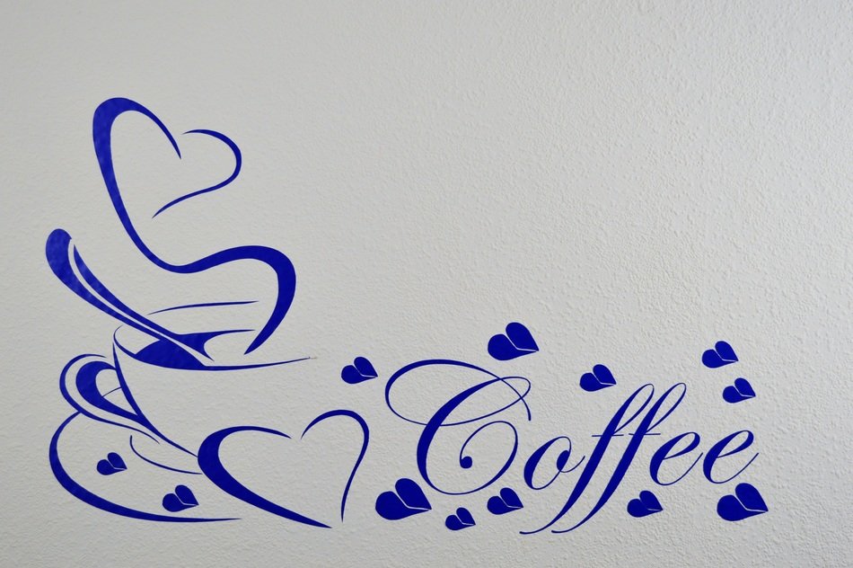 background image coffee blue