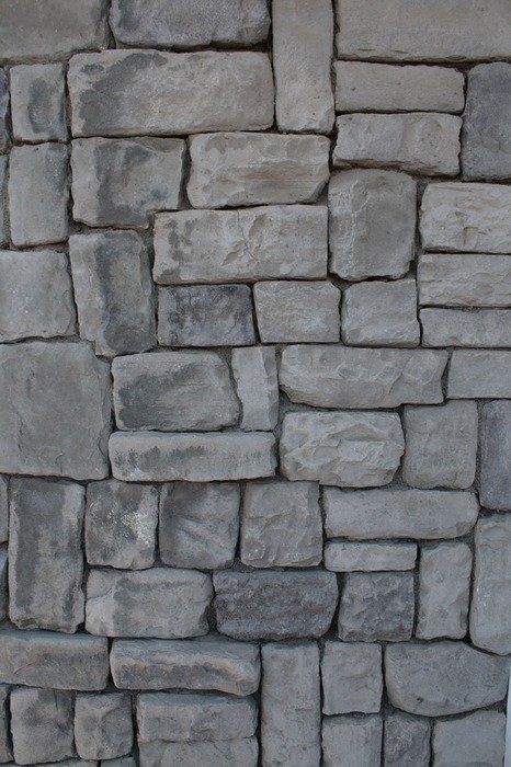 stone wall blocks background gray