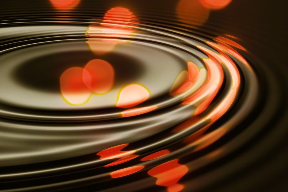 bokeh water rings as a background image