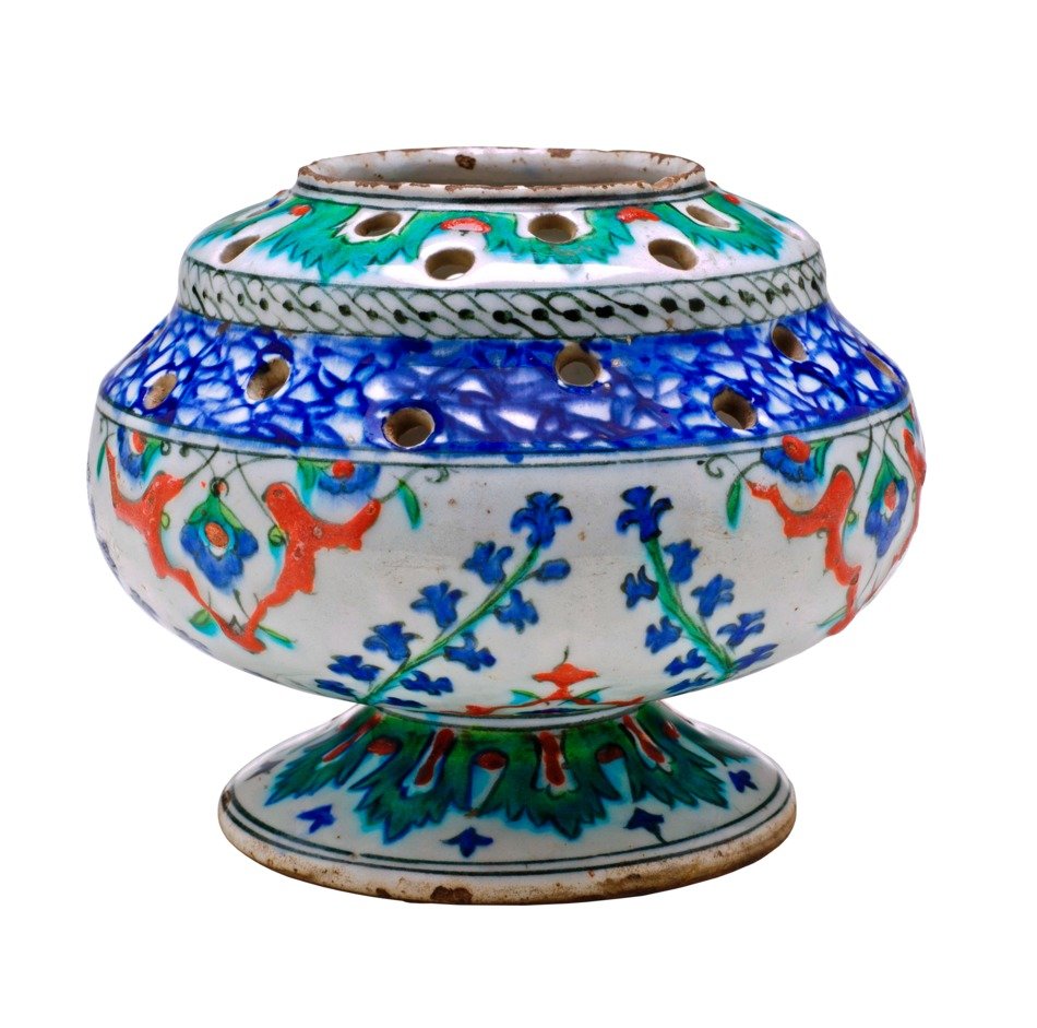 pierced flower vase