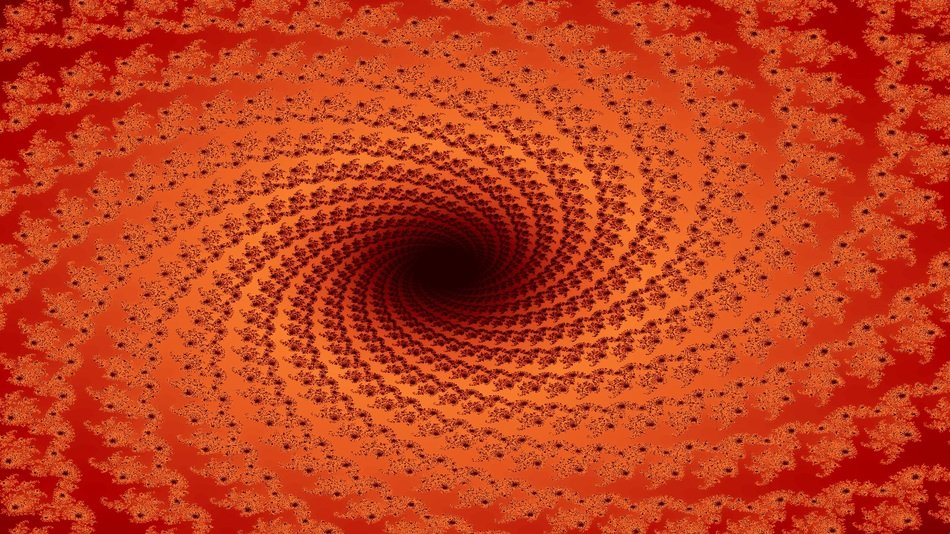 fractal orange digital art