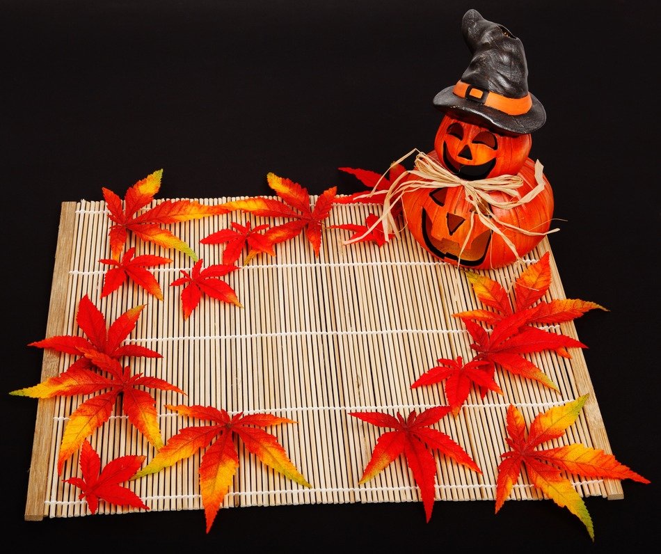 pumpkin autumn background dark halloween