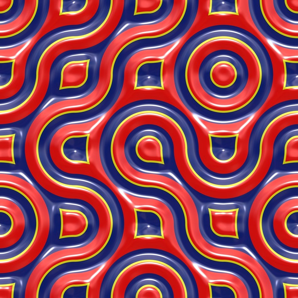 red and blue design of labirinth