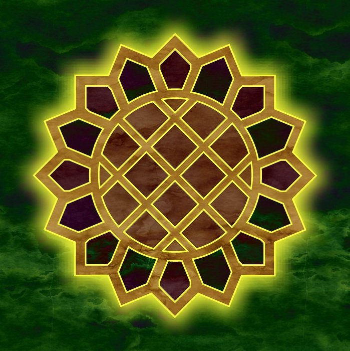 sun flower form pattern design
