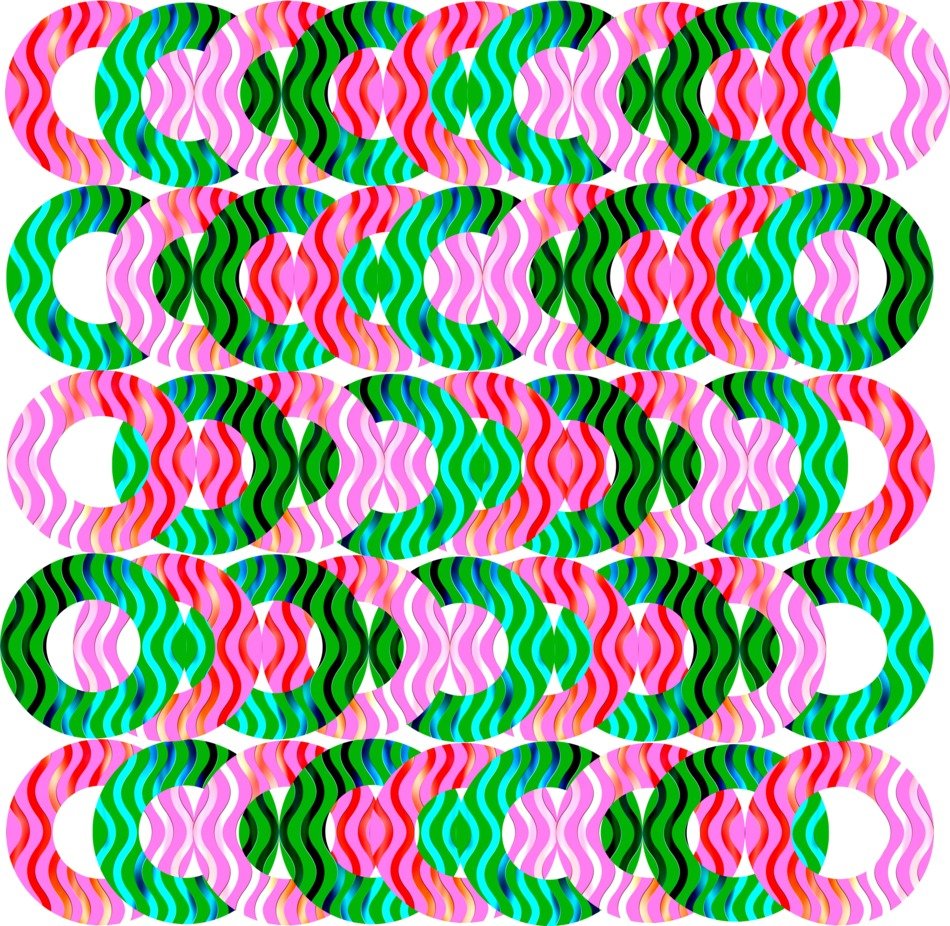 geometric design colorful pink