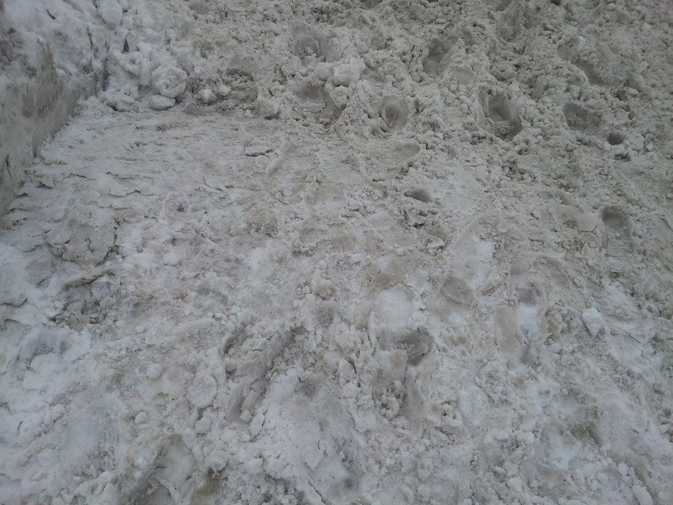 snow dirty footprints texture
