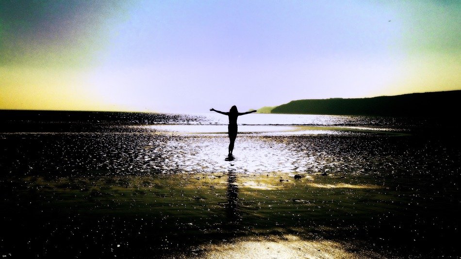 woman people shadow sea beach