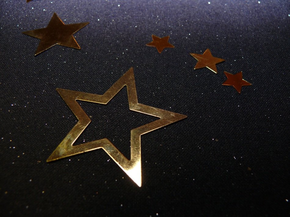 star gloss deco gold christmas eve