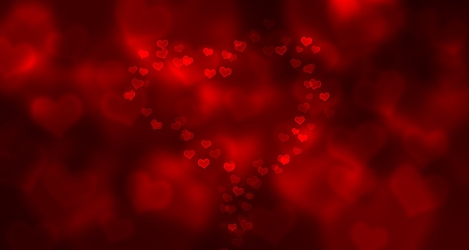 love bokeh red valentine