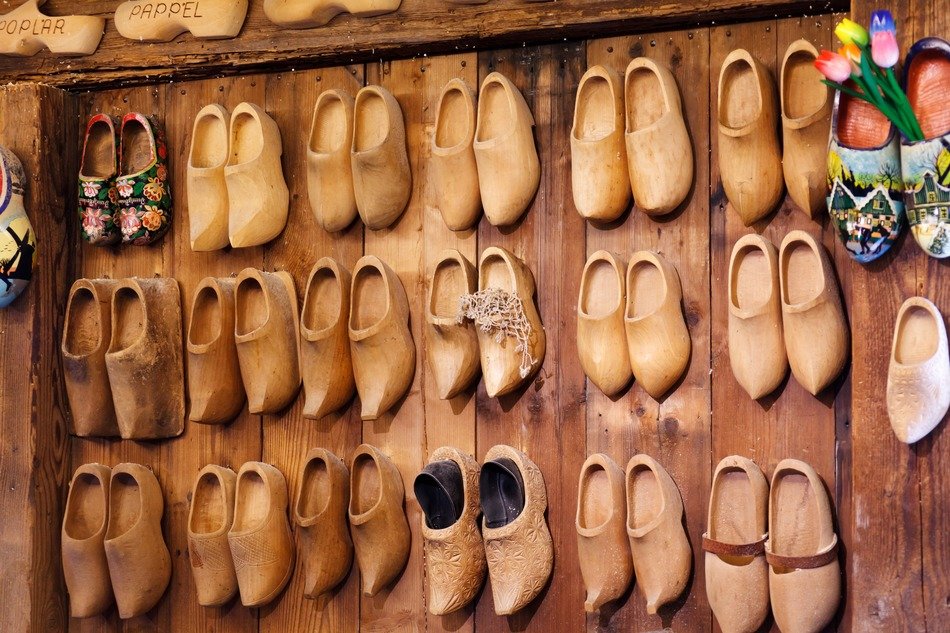 clog shoes brown craft dutch