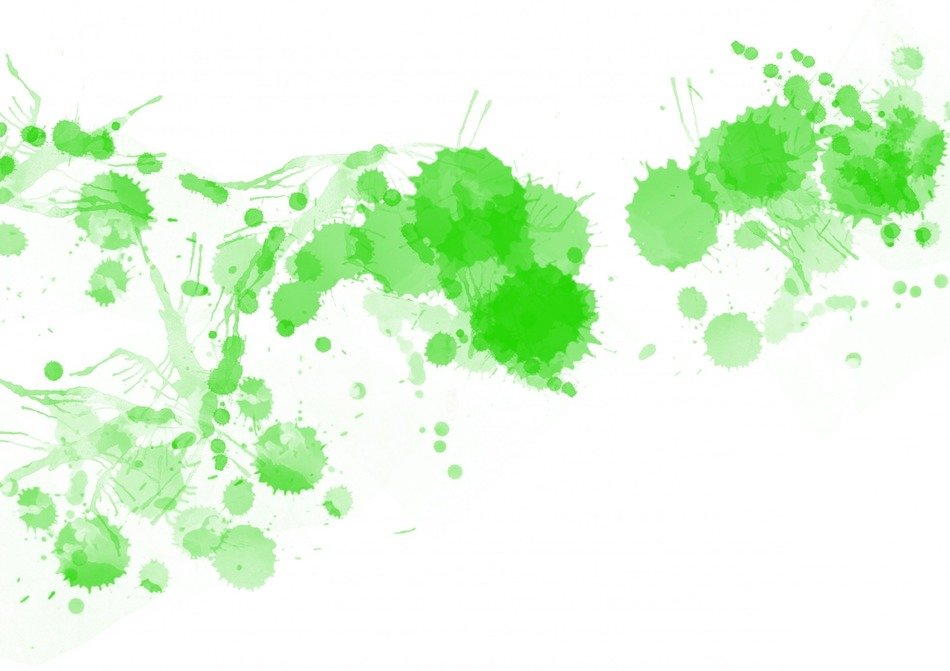 white background with green blotches