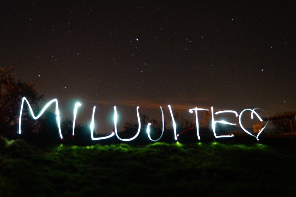 declaration of love in the dark