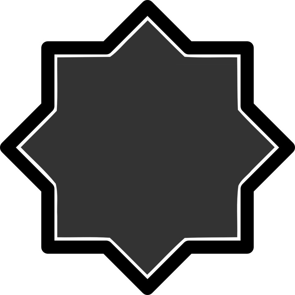 black star shapes patterns