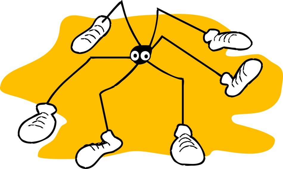 spider yellow background long legs