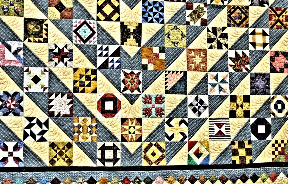 mutli shape quilt fabric texture